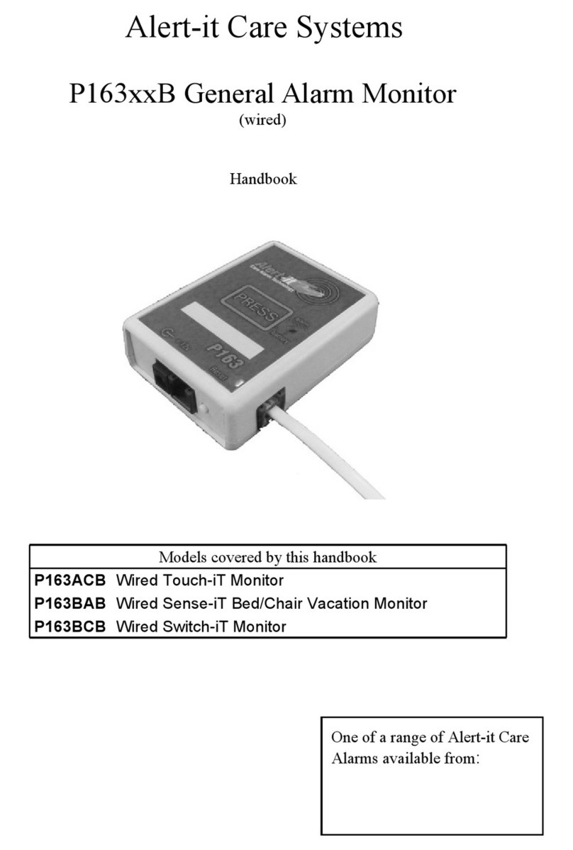 Alert-it Care Systems P163 B Series Handbook