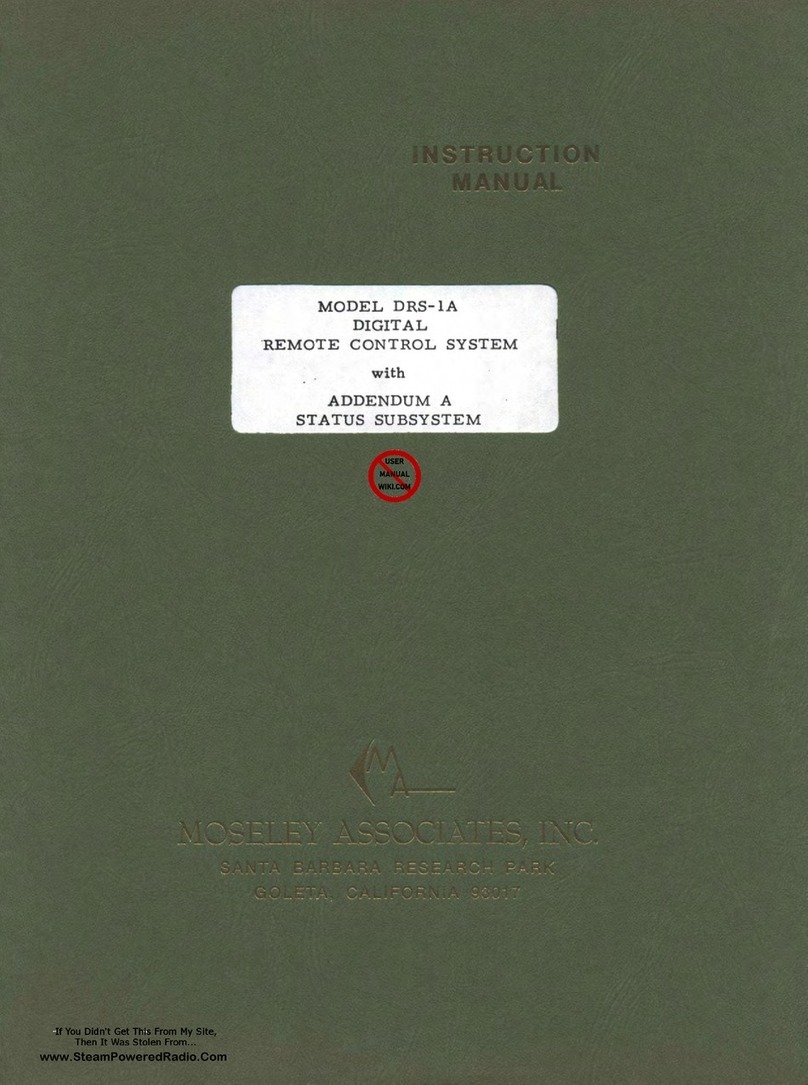 Moseley DRS-1A instruction manual