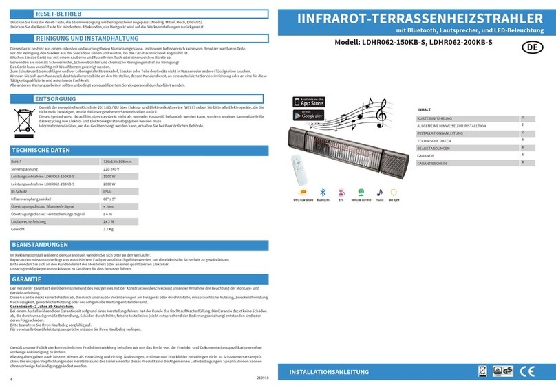 Bodenheizung 24 LDHR1503 User manual