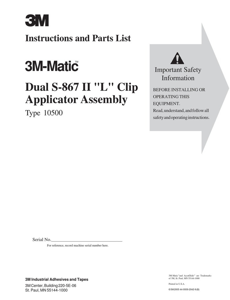 3M 3M-Matic Dual S-867 II Instructions and parts list