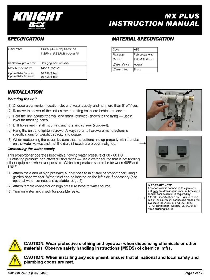 Knight Idex MX PLUS instruction manual