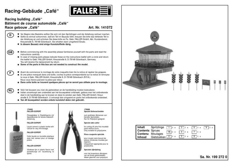 Faller 141072 User manual