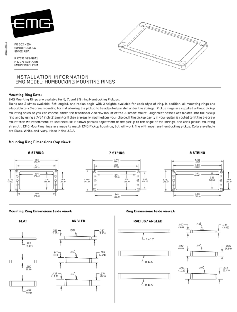EMG FLAT 6 MEDIUM Installation information