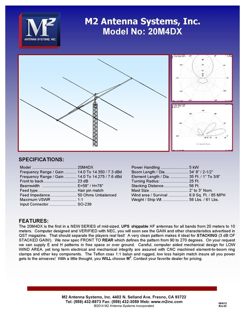 M2 Antenna Systems 20M4DX User manual
