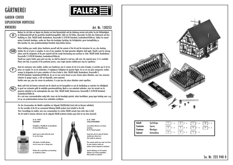 Faller 130253 User manual