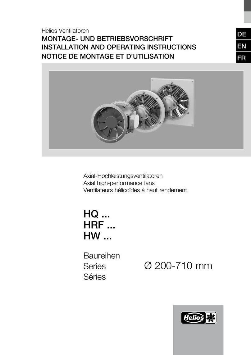Helios HQ Series Installation and operating instructions