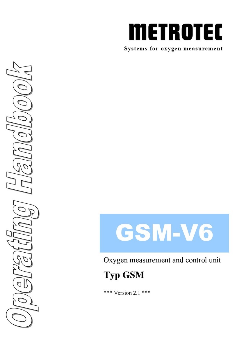 METROTEC GSM-V6 Operating handbook