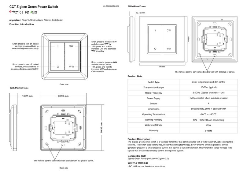 ZIGBEE SR-ZGP2801K4-CCT instructions