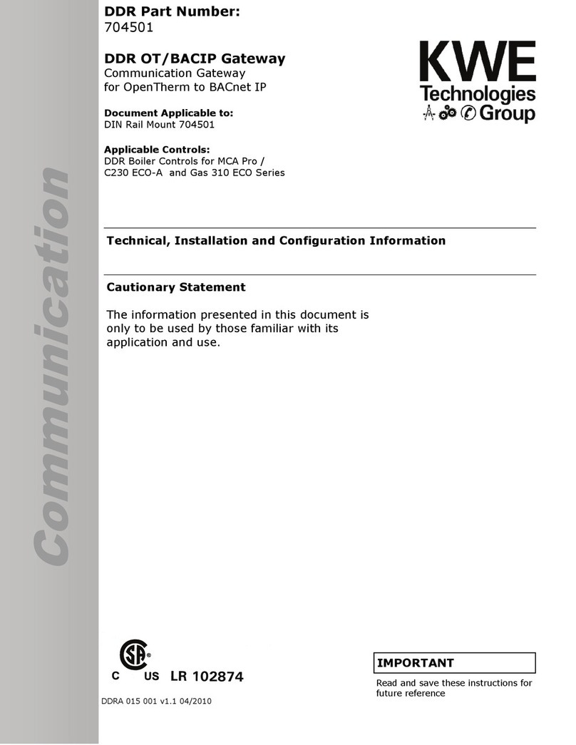 KWE DDR OT/BACIP Technical, installation and configuration information