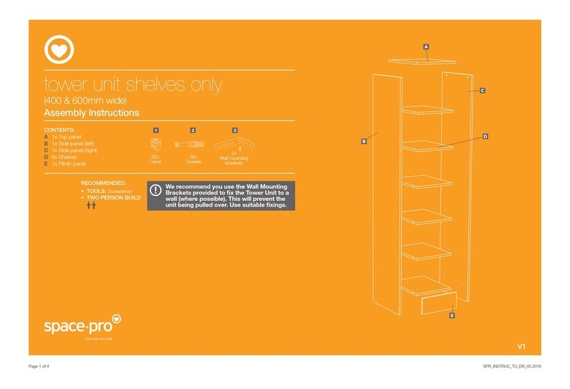 Sliding Wardrobe World SPACEPRO Assembly instructions