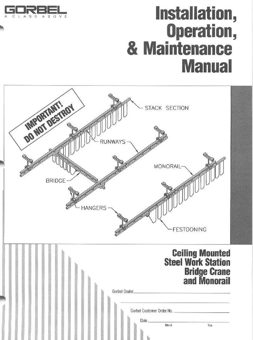 GORBEL GLC Series Instruction manual