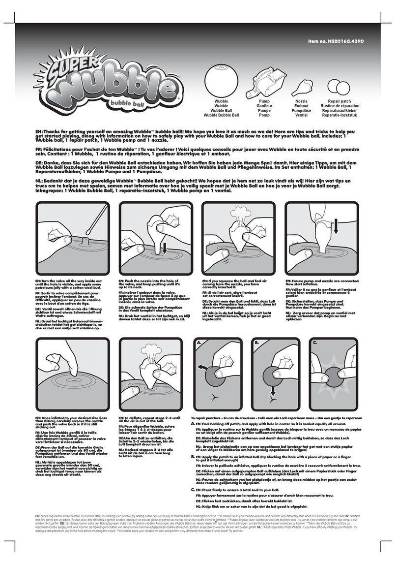 NSI Super Wubble bubble ball quick start guide