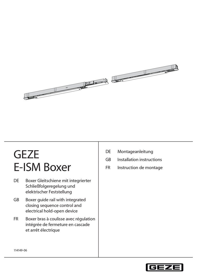 GEZE E-ISM User manual GEZE E-ISM User manual