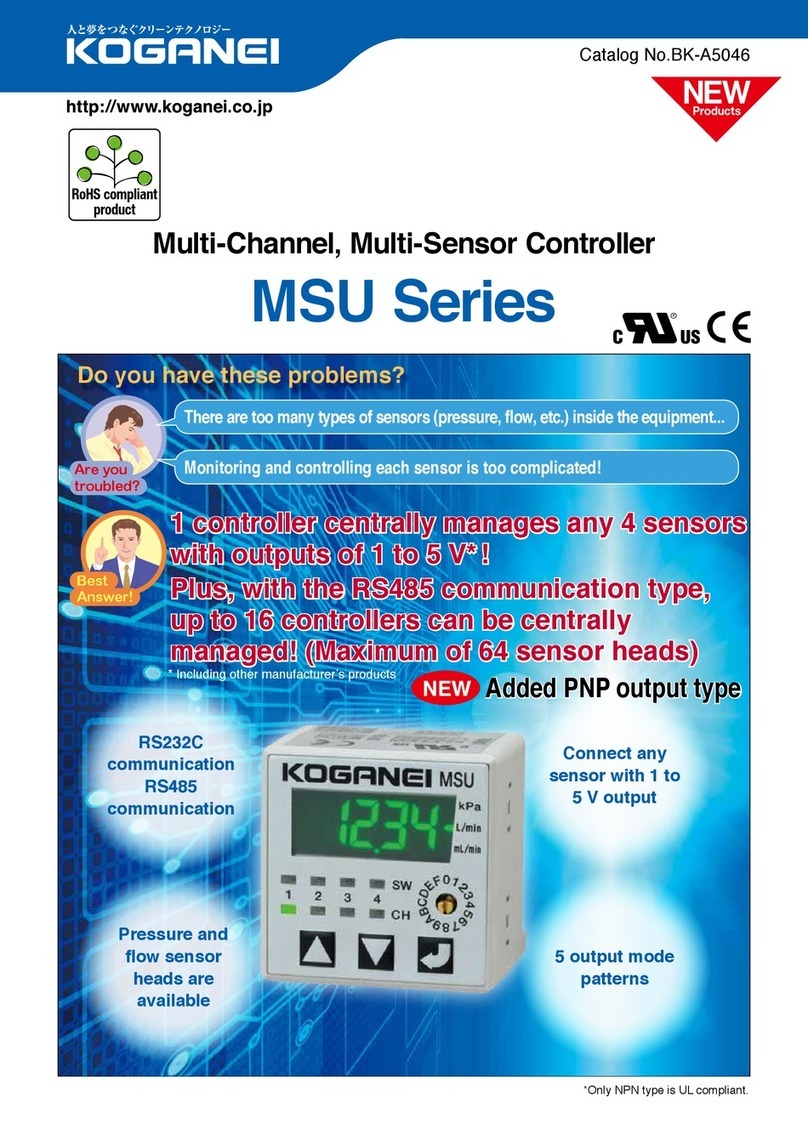 Koganei MSU Series User manual