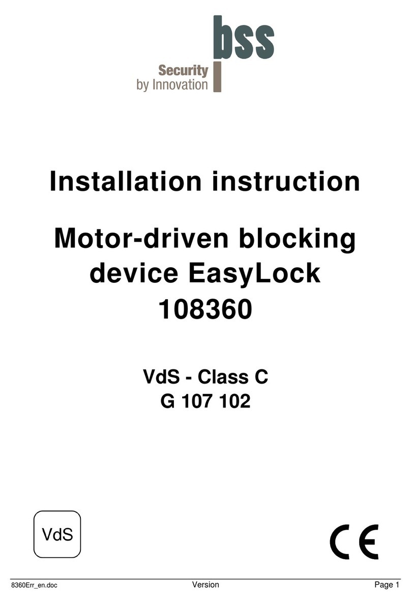 BSS Audio EasyLock Installation instruction
