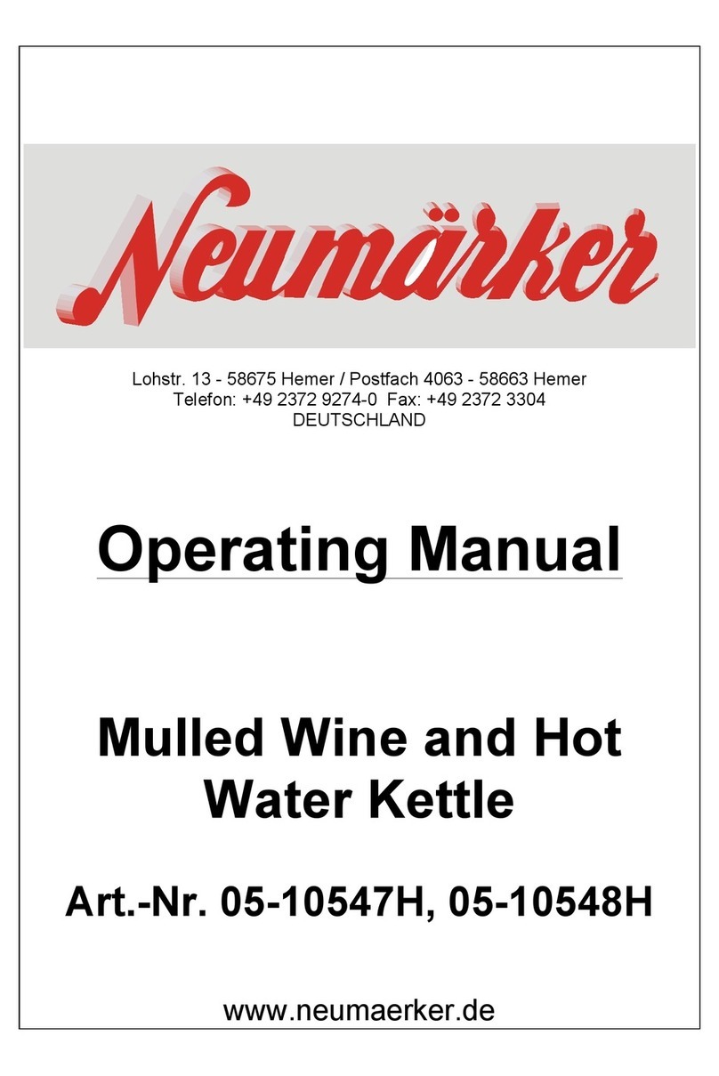Neumaerker 05-10547H operating manual