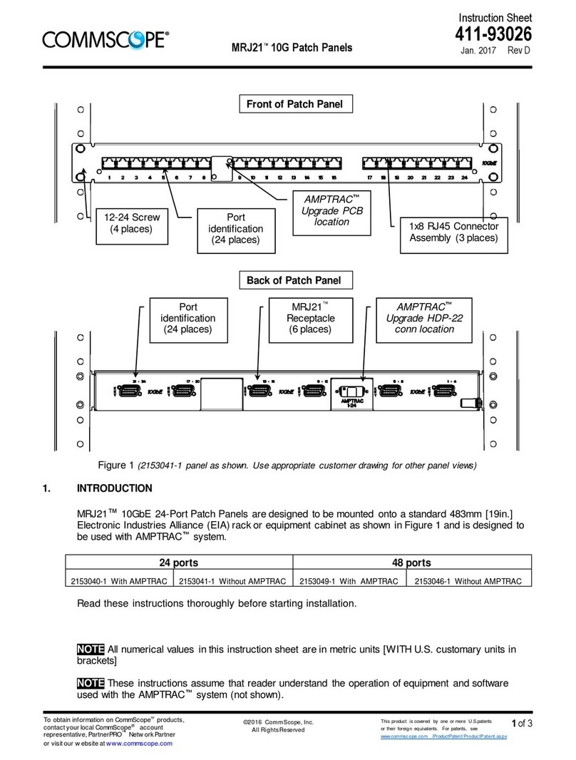 CommScope MRJ21 User manual