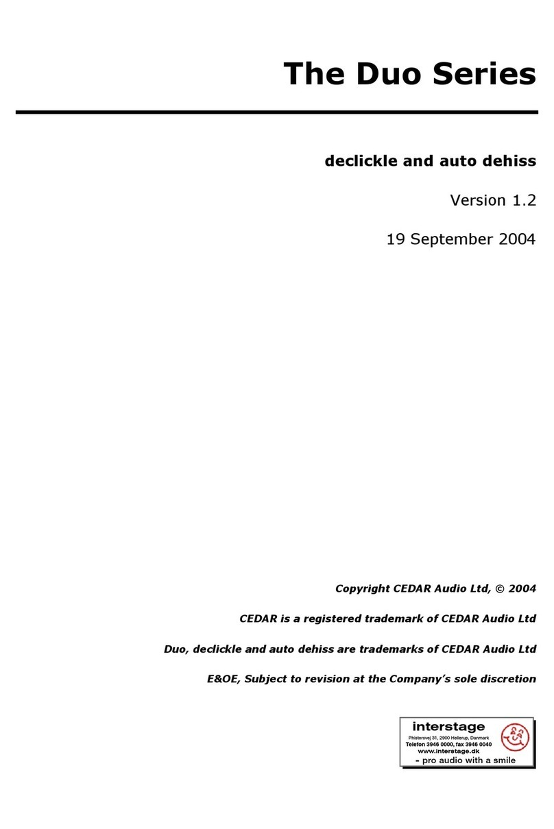 Cedar Duo Series manual