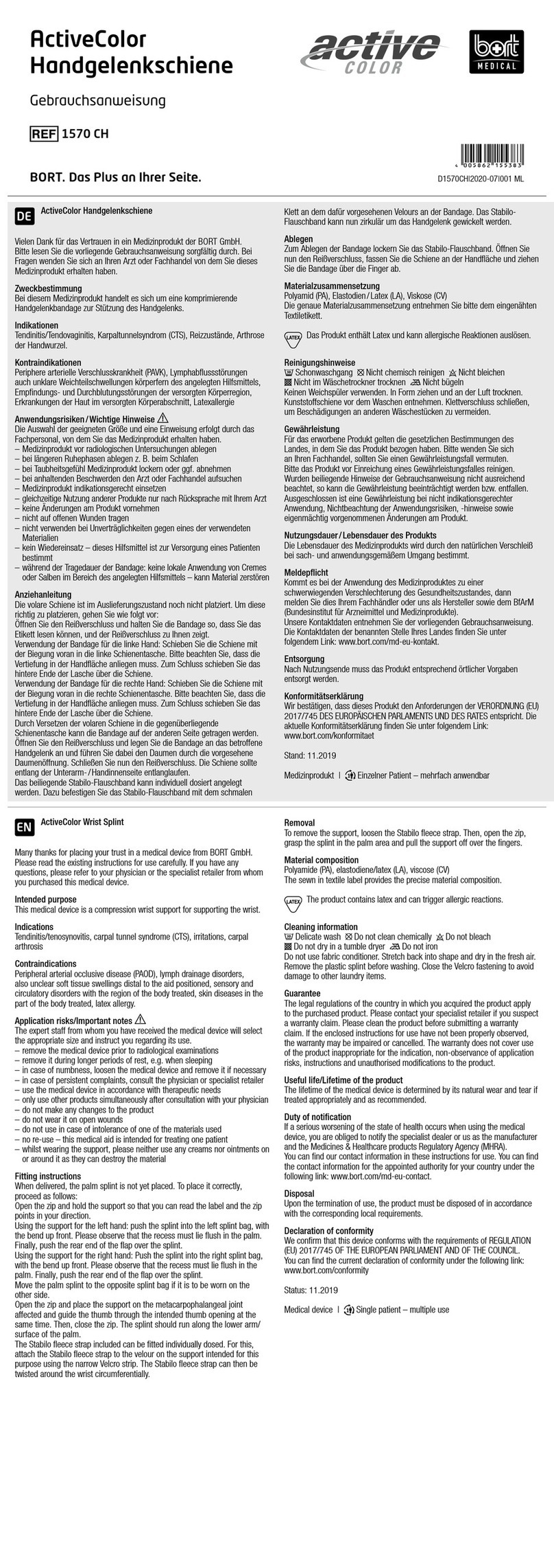 Bort ActiveColor User manual
