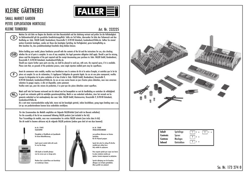 Faller 232225 User manual