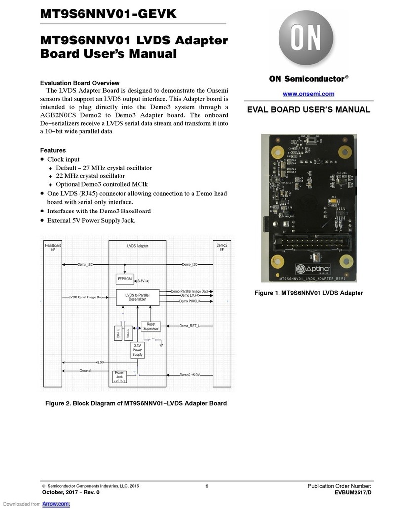 ON Semiconductor MT9S6NNV01 User manual ON Semiconductor MT9S6NNV01 User manual