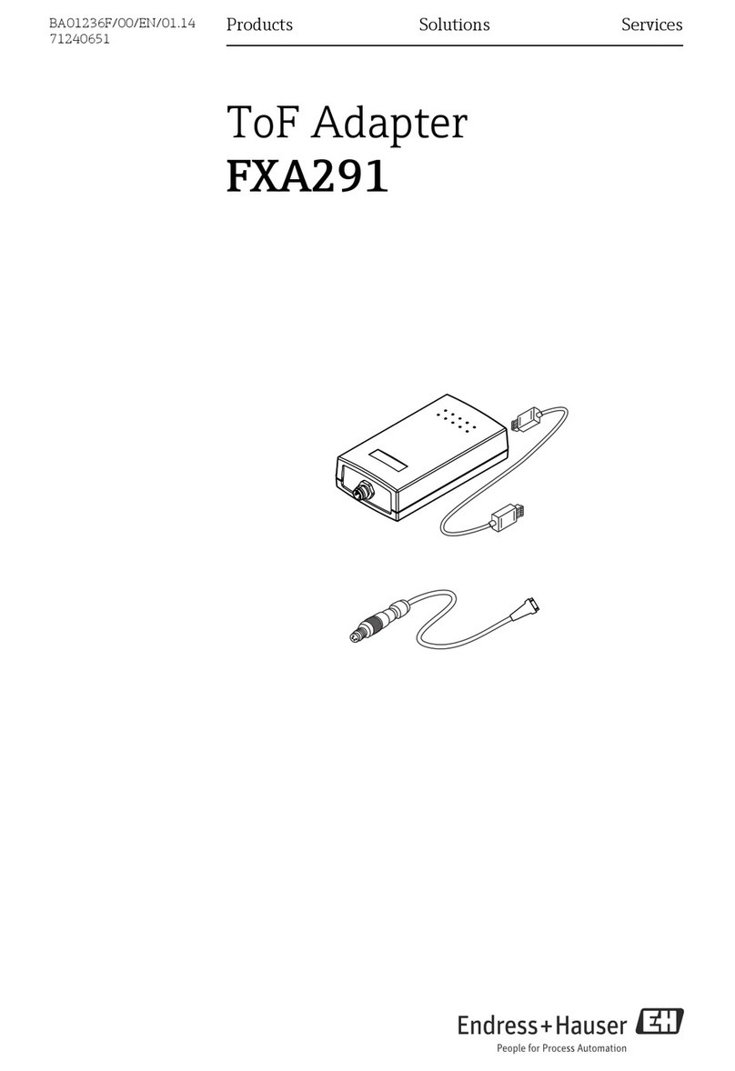 Endress+Hauser Commubox FXA291 manual