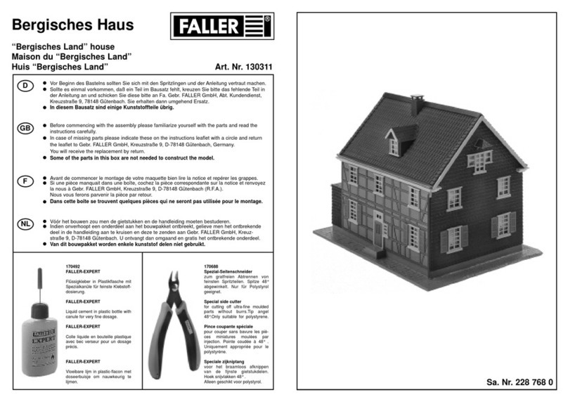 Faller 130311 manual