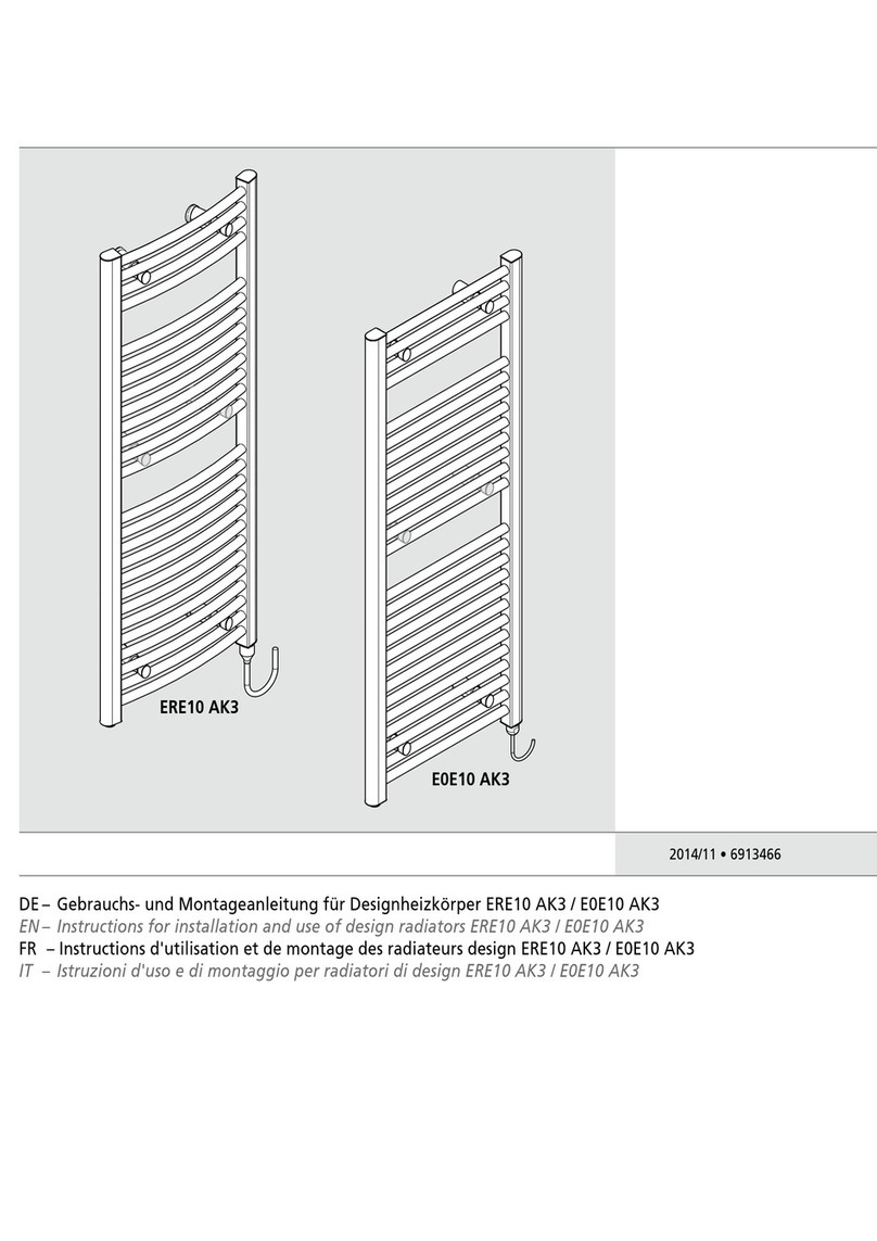 Arbonia ERE10 AK3 Instructions for installation and use