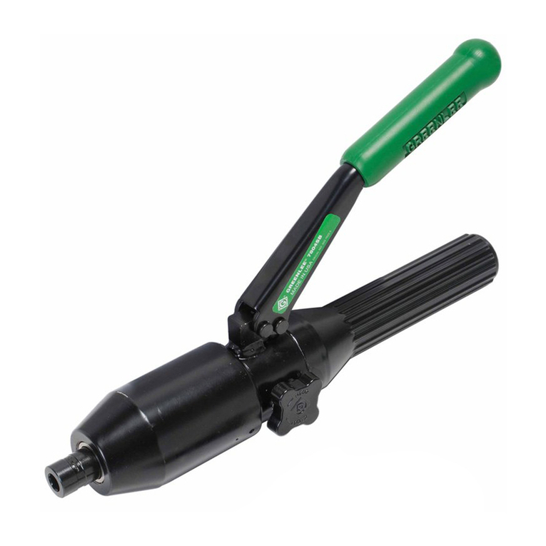 Greenlee Quick Draw 7804SB User manual