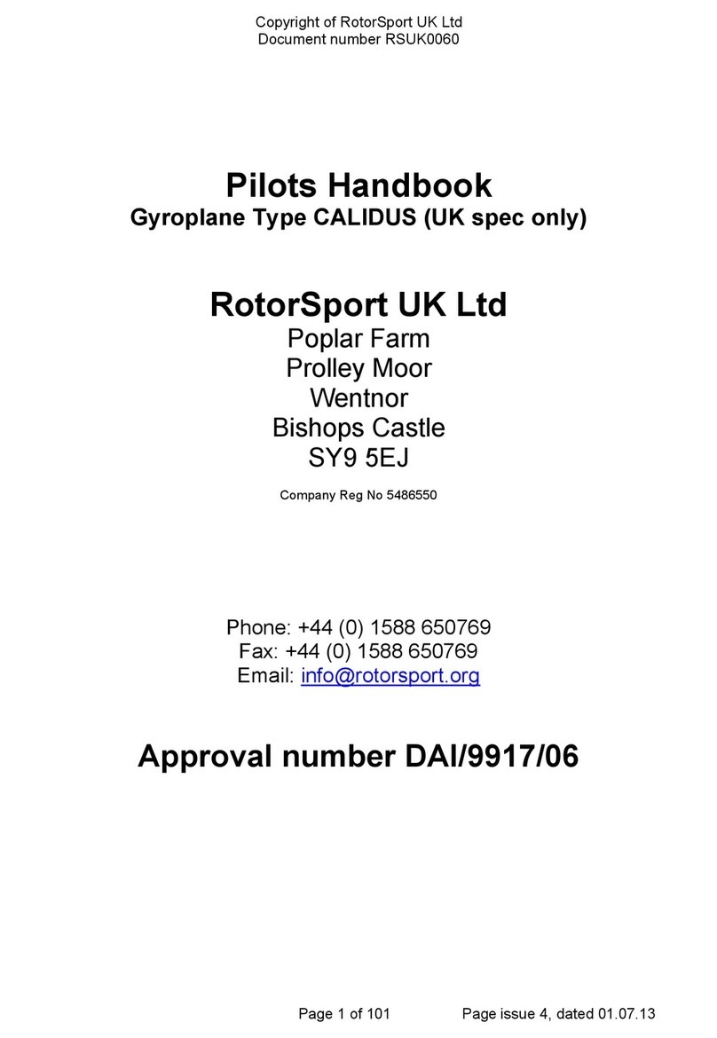AUTO GYRO RotorSport CALIDUS Pilot's handbook