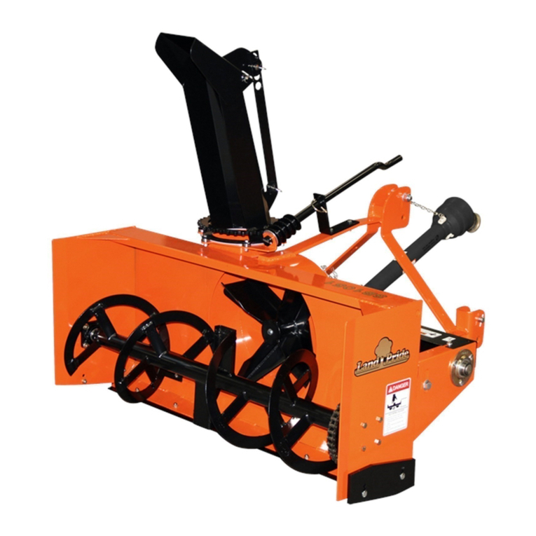 Land Pride SB10 Series User manual