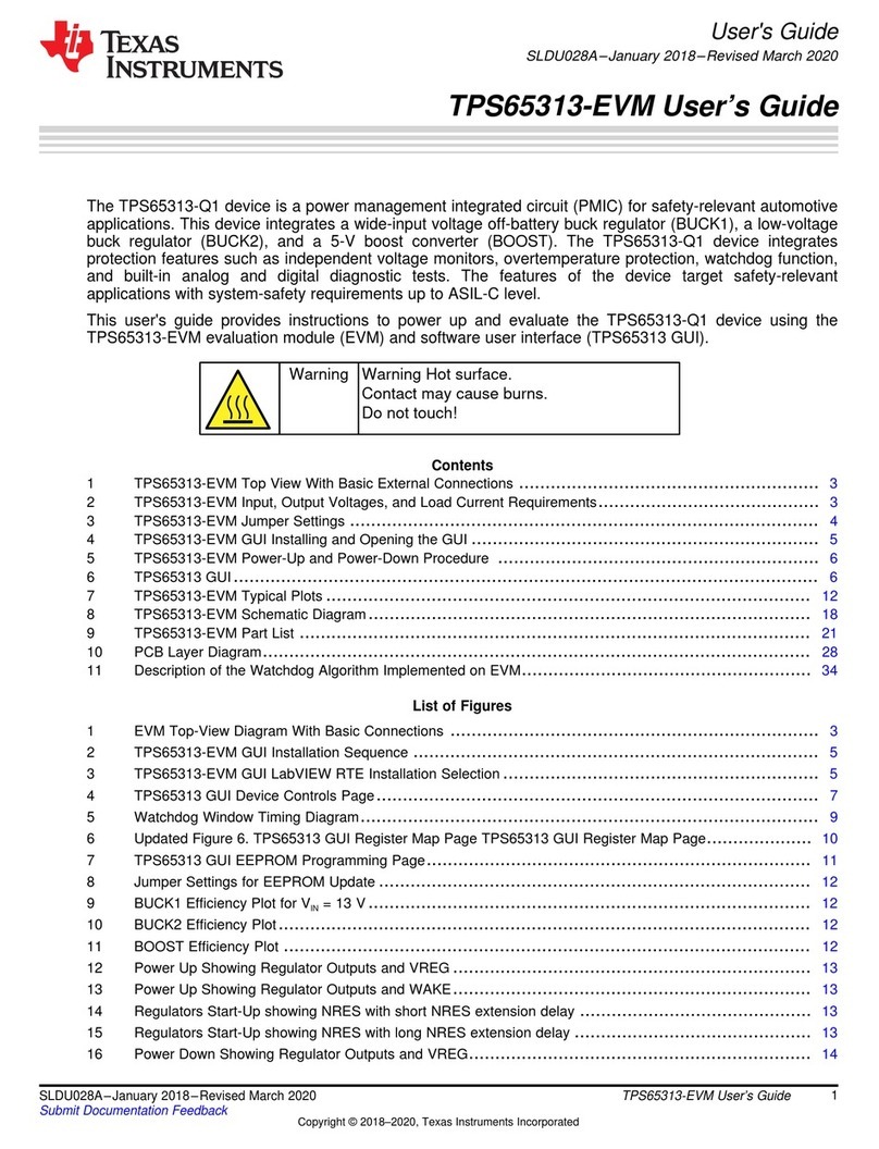 Texas Instruments TPS65313-EVM User manual
