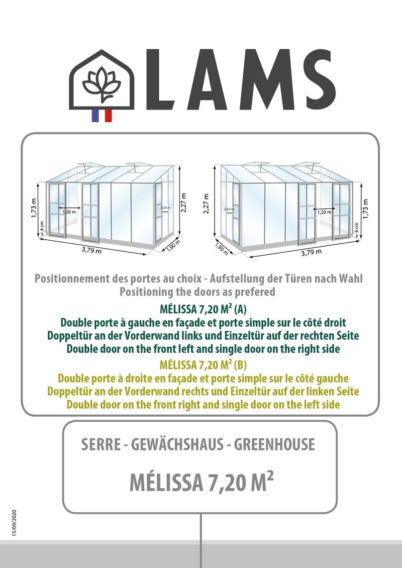 LAMS MELISSA 7,20 M2 Assembly instructions