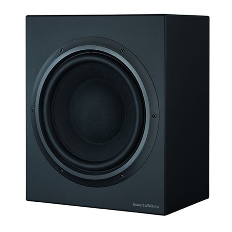 Bowers & Wilkins CT SW12 Installation and setup manual