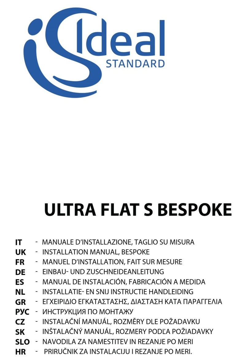 Ideal-Standard ULTRA FLAT S BESPOKE User manual