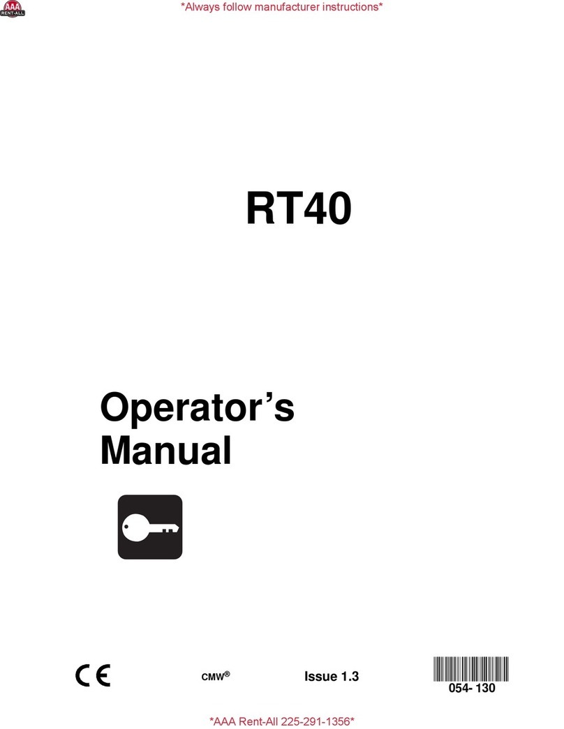 AAA RT40 User manual