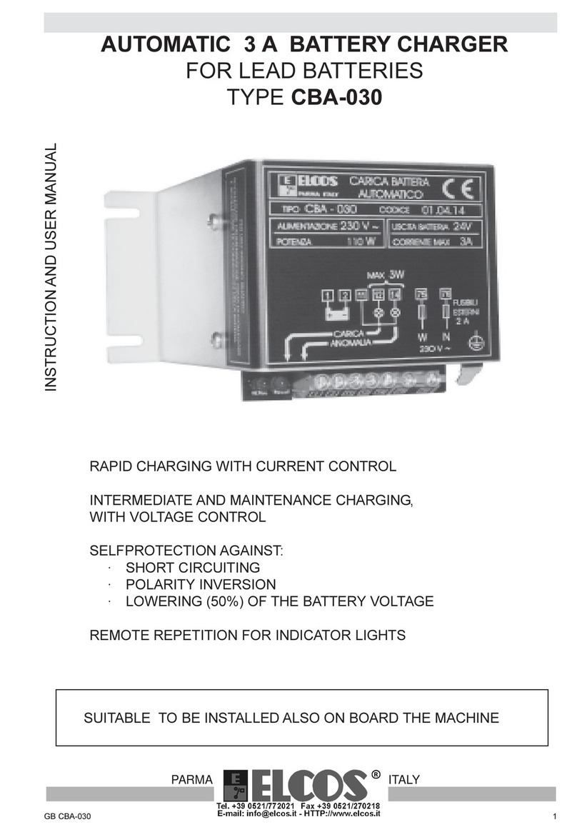 ELCOS CBA-030 230/12 V Instruction Manual