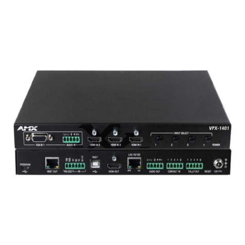 Harman AMX VPX-1401 user manual Harman AMX VPX-1401 user manual