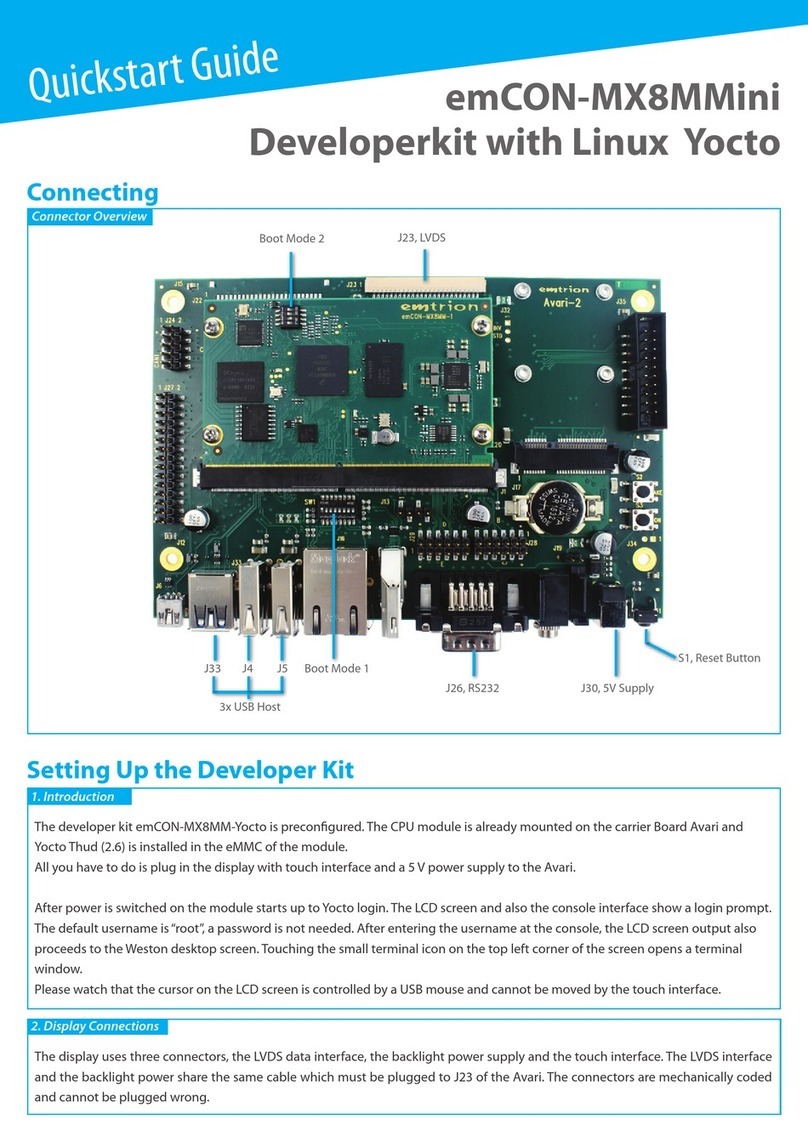 EMTRION emCON-MX8M Mini quick start guide