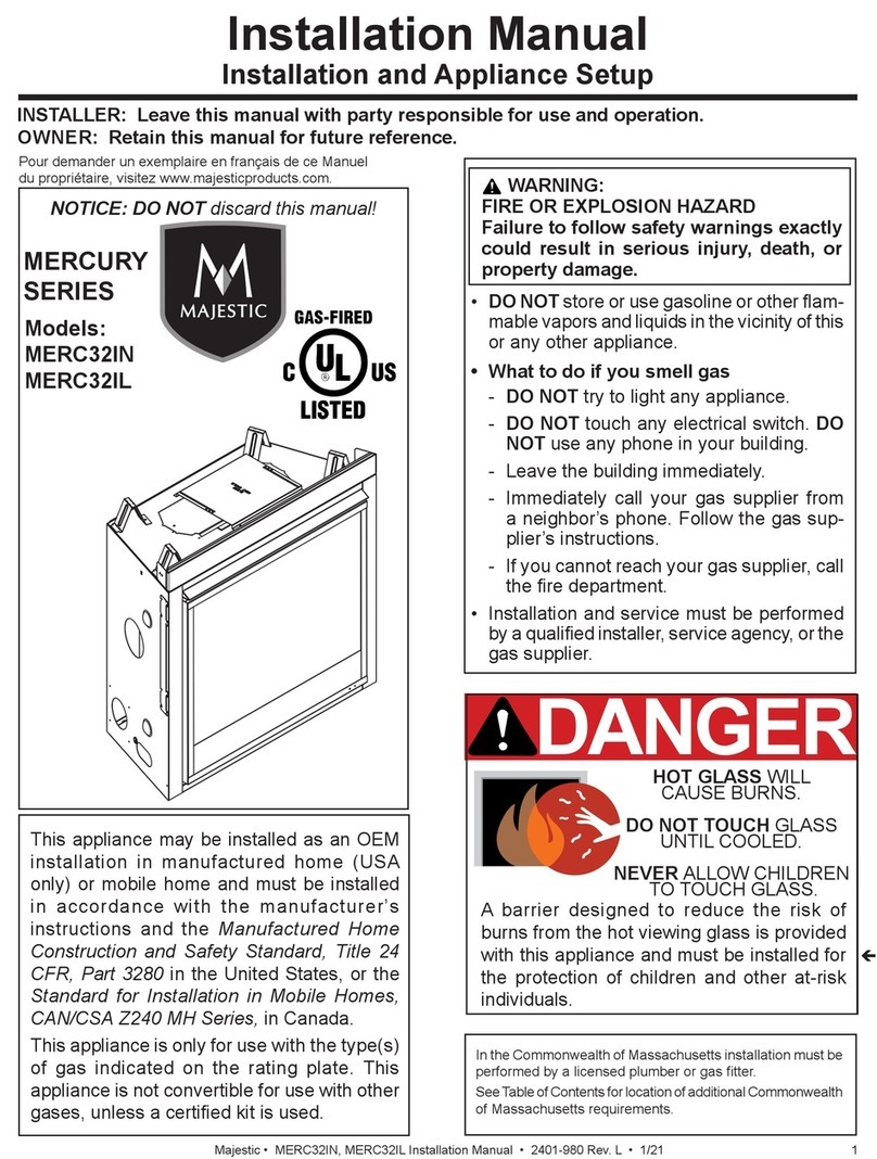 Majestic MERCURY Series installation manual Majestic MERCURY Series installation manual