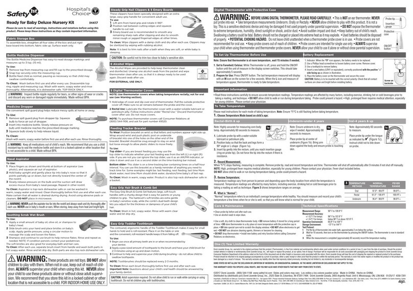 Dorel Juvenile Group Safety 1st Hospital's Choice IH417 instructions Dorel Juvenile Group Safety 1st Hospital's Choice IH417 instructions