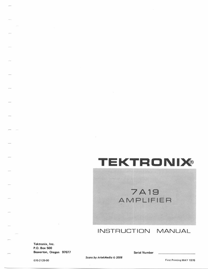Tektronix 7A19 instruction manual