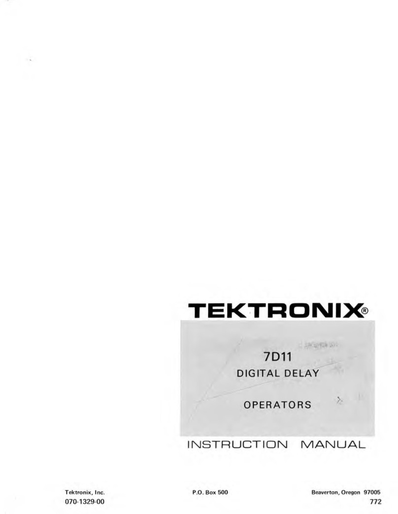 Tektronix 7D11 instruction manual