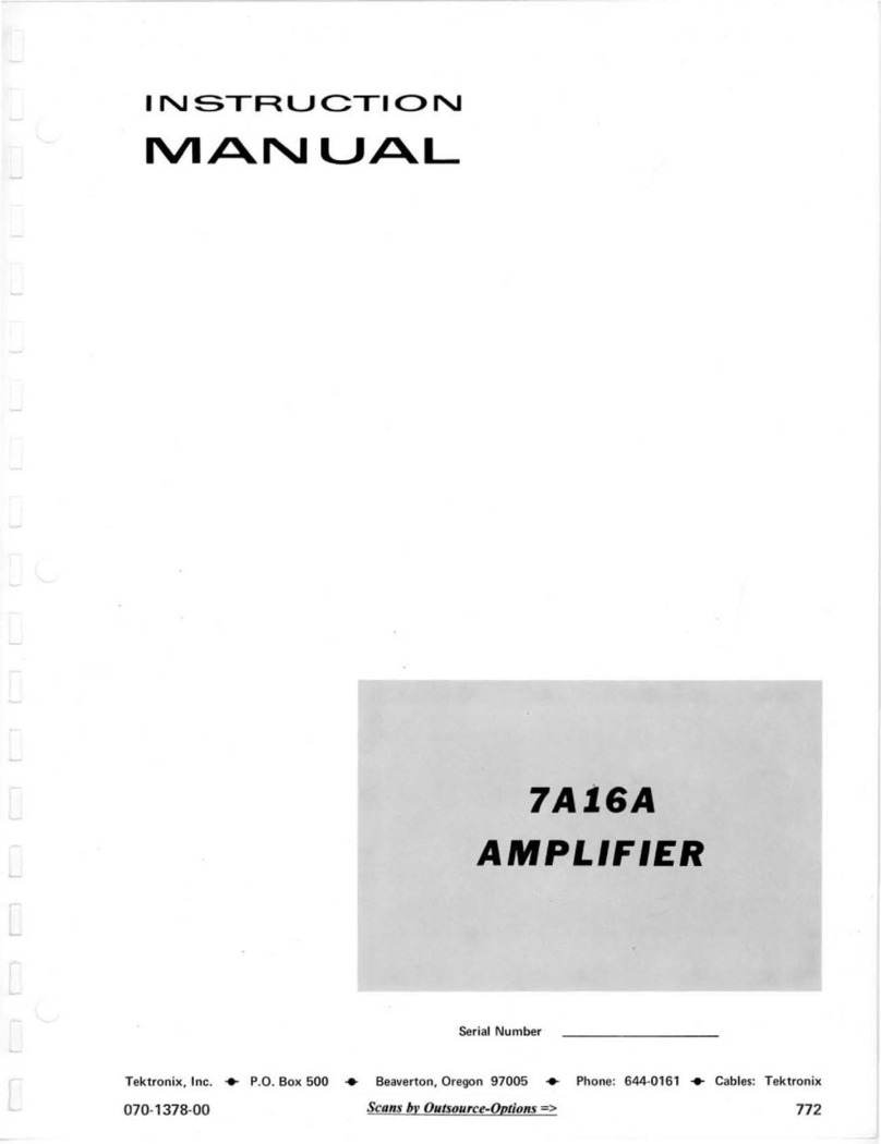 Tektronix 7A16A User manual