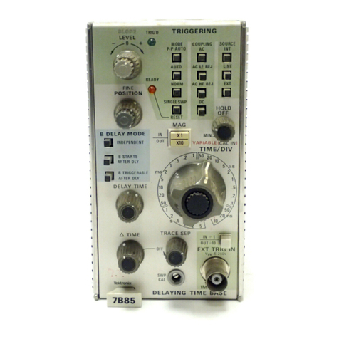 Tektronix 7B85 User manual