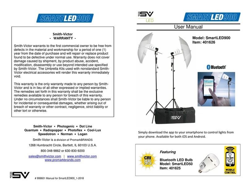 Smith-Victor SmartLED50 user manual Smith-Victor SmartLED50 user manual