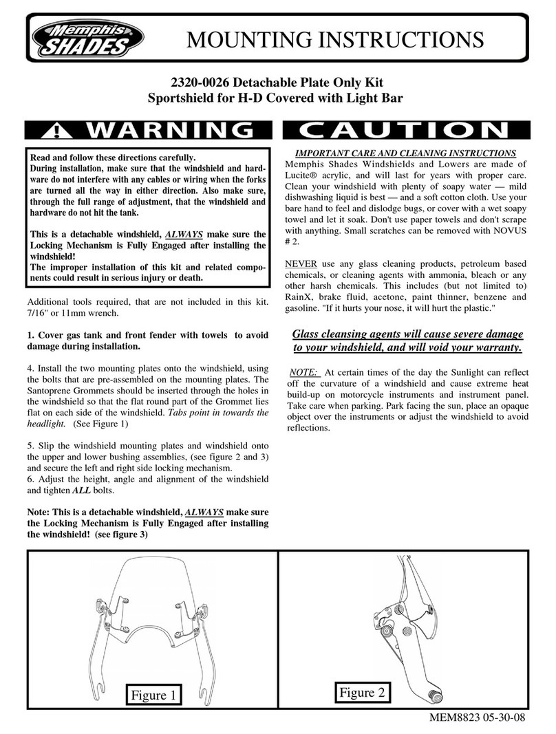 Memphis Shades 2320-0026 Mounting instructions