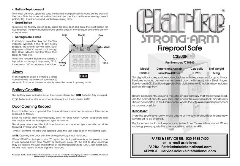 Clarke Strong-Arm CS500F User manual Clarke Strong-Arm CS500F User manual