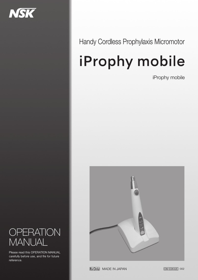 Nakanishi NSK iProphy Air Operation manual Nakanishi NSK iProphy Air Operation manual