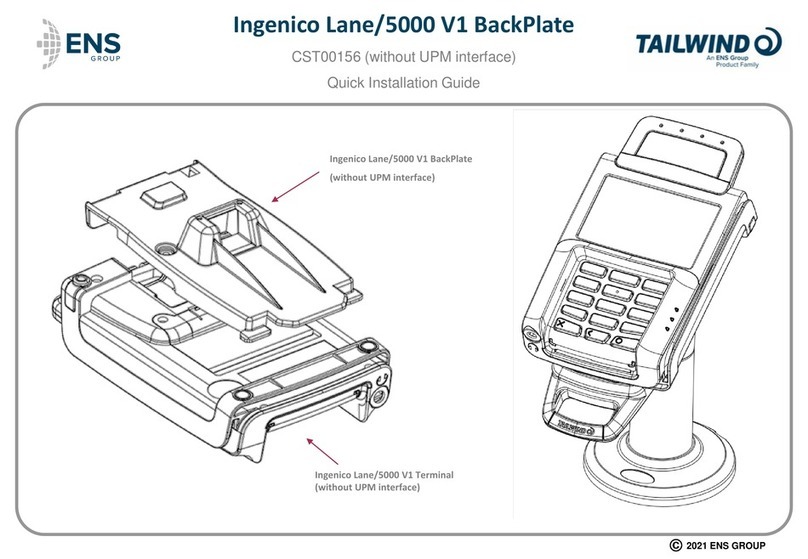 ENS Tailwind Ingenico Lane/5000 V1 Quick installation guide